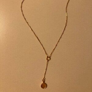 Madewell round gold necklace